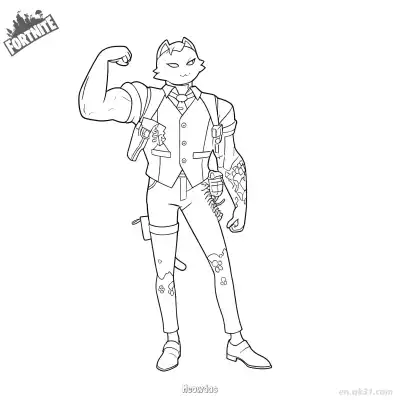 Free printable Meowdas 02 Coloring Page - Free PDF Printable Fortnite Coloring Sheets coloring page